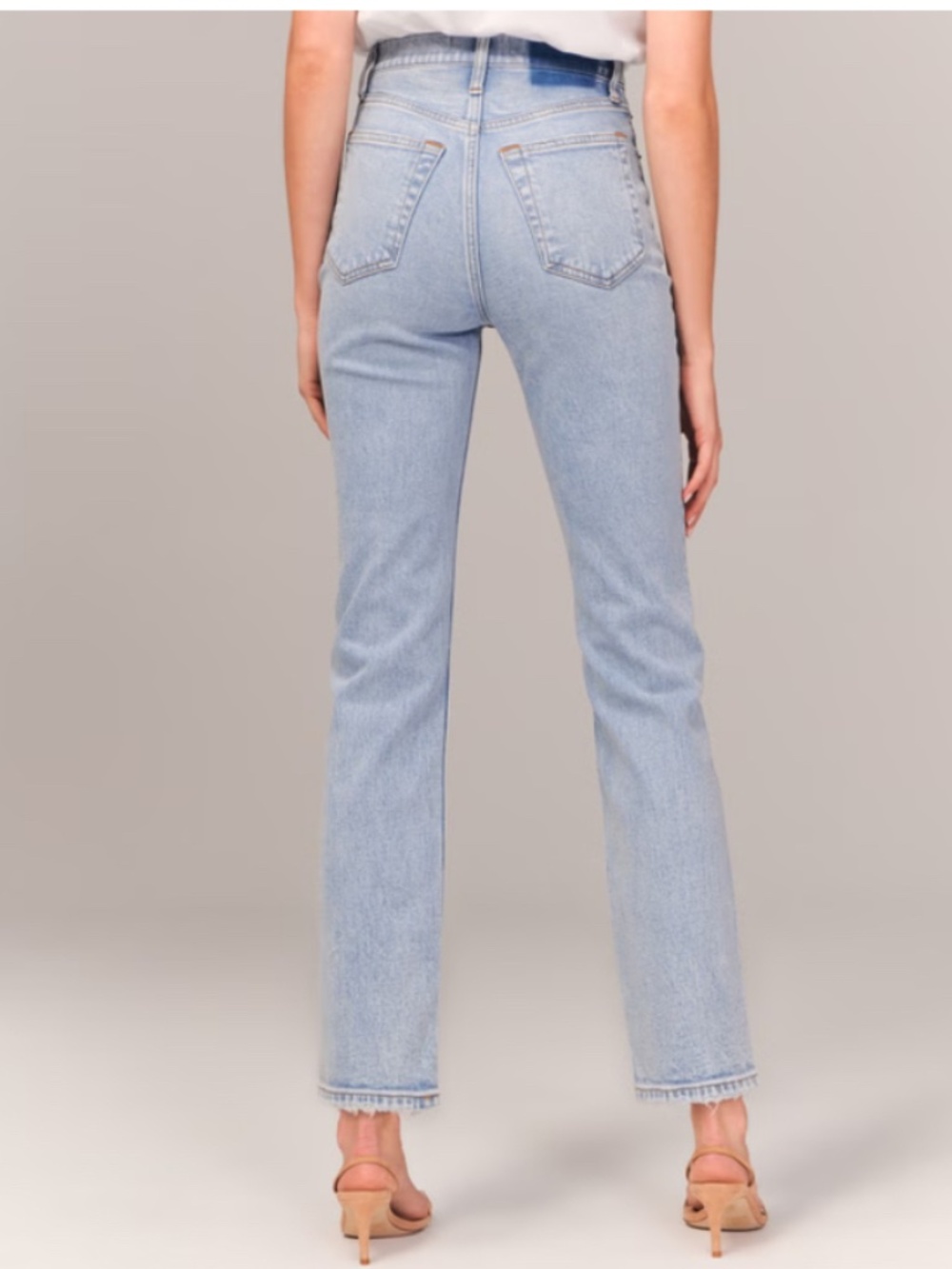 Abercrombie & Fitch Light Wash Straight Leg Jeans - Picture 2 of 8